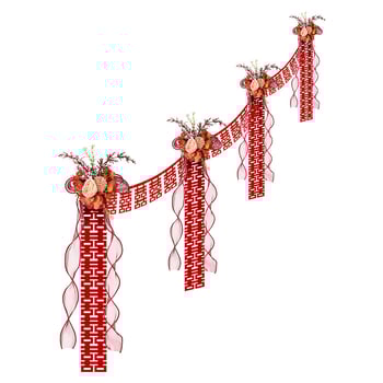 Αξεσουάρ διαμόρφωσης γάμου – διακόσμηση χειρολαβής σκάλας με μοτίβο latte art, κορδέλα από μη υφαντό ύφασμα (Μάρκα: Dongyang chengnuo yibai)