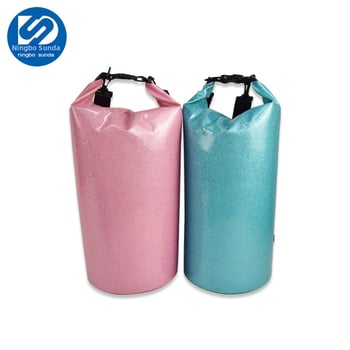 Vanjska vodootporna torba za rafting i kampiranje, prilagodljiva, PVC mrežasta tkanina, geometrijski uzorak, moguć tisak logotipa, Proizvodni kod Pdf2455