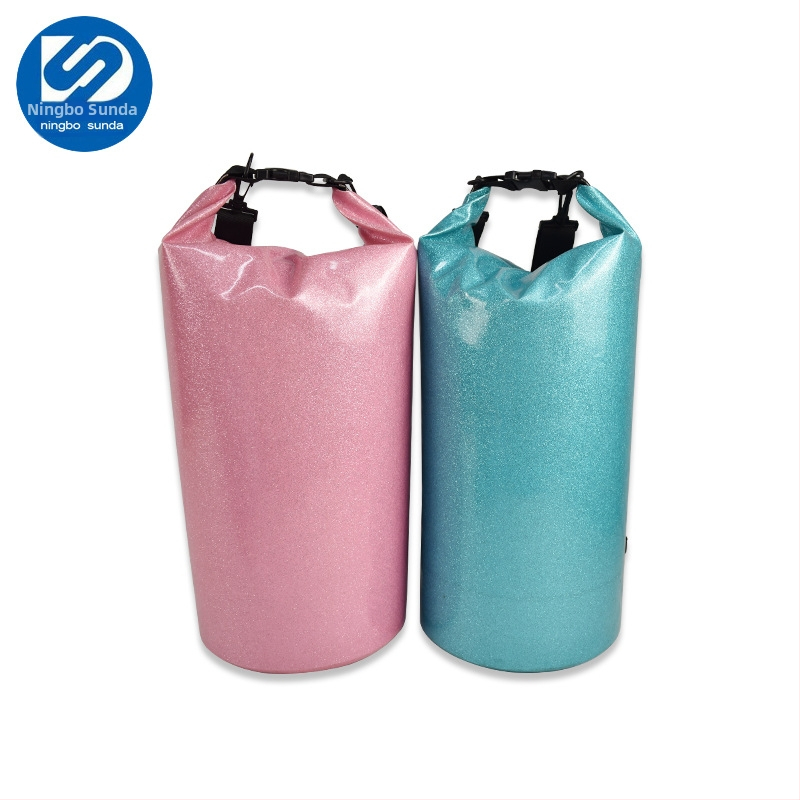 Vanjska vodootporna torba za rafting i kampiranje, prilagodljiva, PVC mrežasta tkanina, geometrijski uzorak, moguć tisak logotipa, Proizvodni kod Pdf2455