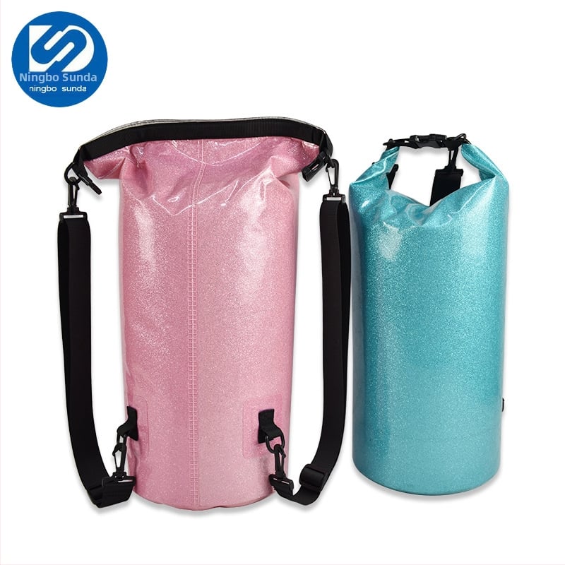 Vanjska vodootporna torba za rafting i kampiranje, prilagodljiva, PVC mrežasta tkanina, geometrijski uzorak, moguć tisak logotipa, Proizvodni kod Pdf2455