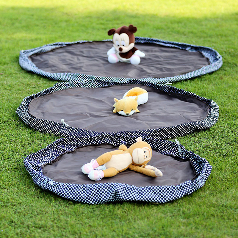 Torba za pohranu igračaka sa šnurnim zatvaranjem, brzo skladištenje i vodootporni vanjski tepih za igru
