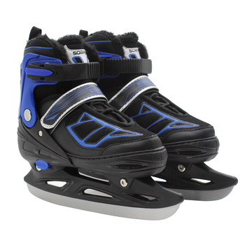 SOARED patine de iarnă reglabile pentru copii și adulți | partea superioară din nylon, talpa din cauciuc, lame din oțel inox, utilizare: patinaj pe gheață