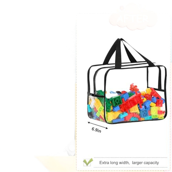 Prozirna PVC torbica za kozmetiku, kuboidnog oblika, višestruka namjena, za putovanja, vodootporna