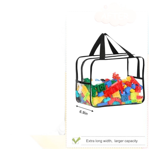 Prozirna PVC torbica za kozmetiku, kuboidnog oblika, višestruka namjena, za putovanja, vodootporna