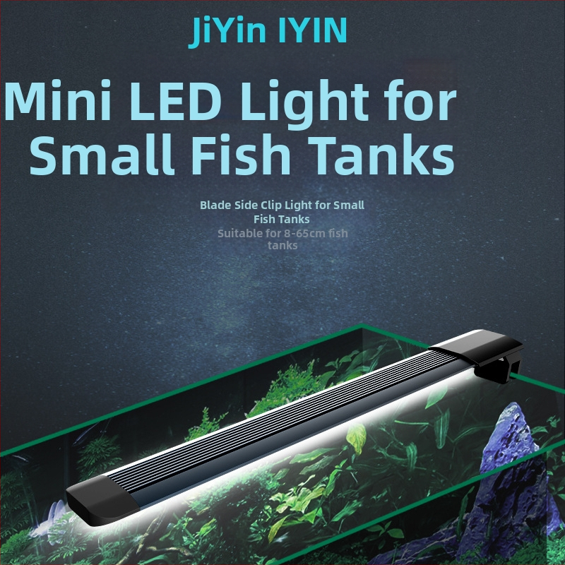 LED svjetlo za akvarij sa bočnim klipom – aluminijska legura, vodootporno, 2.5–13W