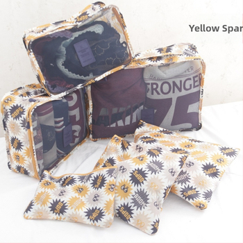 Set torbi za putovanje za pohranu, šest komada, kubični oblik, poliester + mreža, LN-027