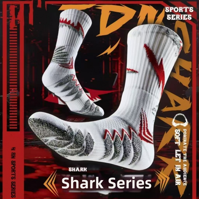 Basketbalové ponožky s terry podšívkou, odolné proti opotrebeniu, extra hrubé, protišmykové, priedušné (polyester)