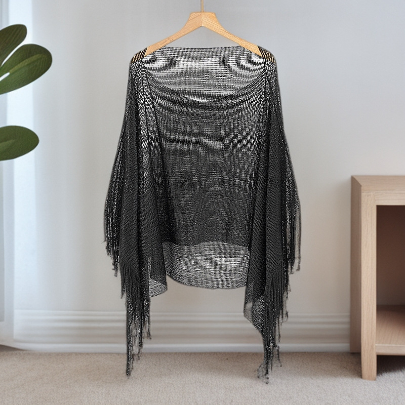 Ženski plivački prekrivač od poliestera s trakama na rukavima, podstava 100% poliester, 140 g/m², za plivanje