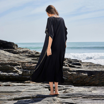 Ženski plažni kaftan s zaštitom od sunca – poliester 260 g/m2, podstava poliester 50%, pogodan za plivanje i hodanje u vodi