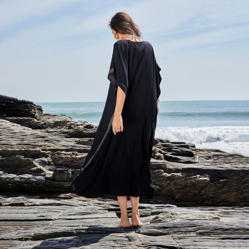 Ženski plažni kaftan s zaštitom od sunca – poliester 260 g/m2, podstava poliester 50%, pogodan za plivanje i hodanje u vodi