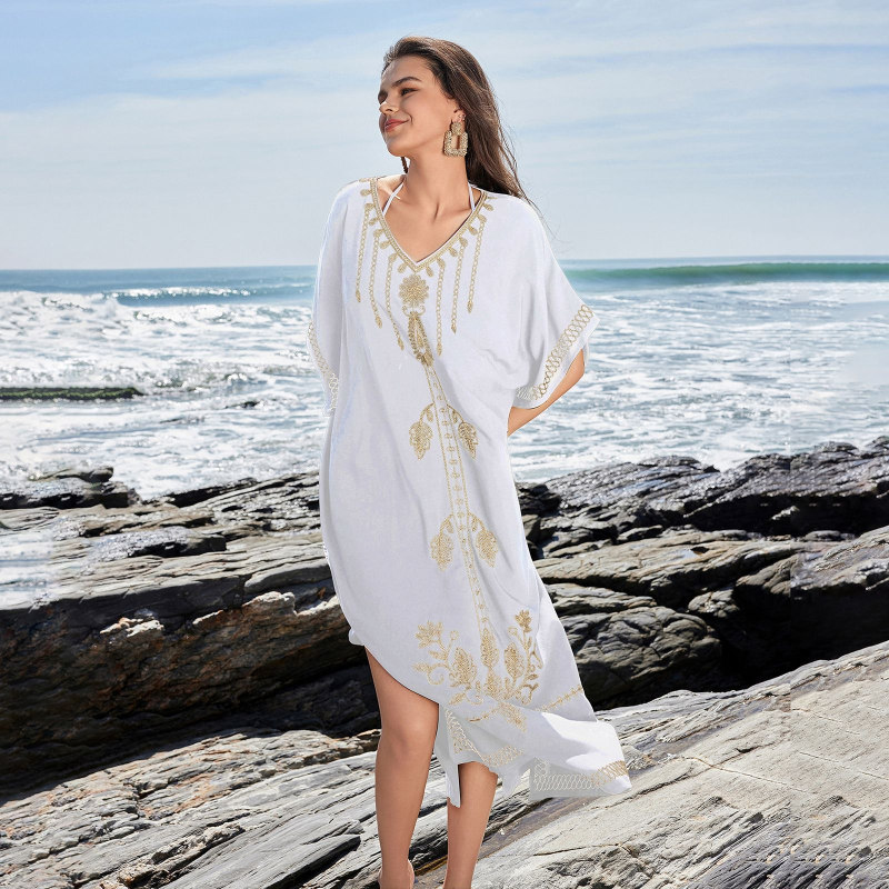 Ženski plažni kaftan s zaštitom od sunca – poliester 260 g/m2, podstava poliester 50%, pogodan za plivanje i hodanje u vodi
