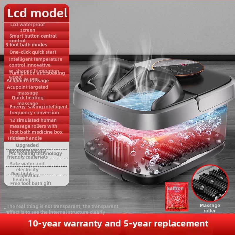 Ηλεκτρική μπανιέρα ποδιών 030 με έλεγχο μέσω μικροϋπολογιστή, PTC θερμαντήρας, χωρητικότητα 8–10 L, ισχύς κάτω των 800 W