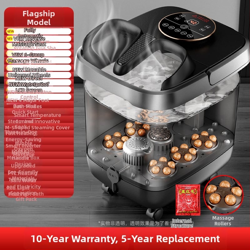 Ηλεκτρική μπανιέρα ποδιών 030 με έλεγχο μέσω μικροϋπολογιστή, PTC θερμαντήρας, χωρητικότητα 8–10 L, ισχύς κάτω των 800 W