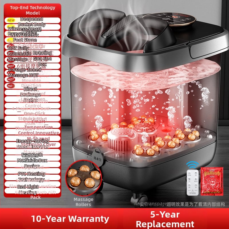 Ηλεκτρική μπανιέρα ποδιών 030 με έλεγχο μέσω μικροϋπολογιστή, PTC θερμαντήρας, χωρητικότητα 8–10 L, ισχύς κάτω των 800 W