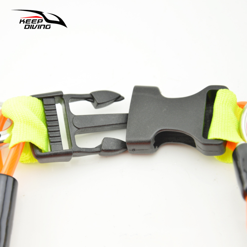 Búvárkamera nyakpántja 316 rozsdamentes acél bevonattalú rugós zsinórral és teleszkópos zsinórral (SSA-FDS21) – KEEP DIVING, Búvár világítás