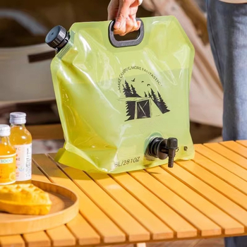 Kültéri víztároló táska 8L – Silk Flower anyag, vízálló szövet, újrahasználható túrázáshoz