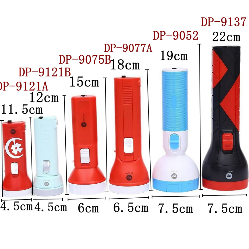Punopunjiva LED baterijska svjetiljka, plastično kućište, ručni pokretač, LED od 1W, domet 50-100 m