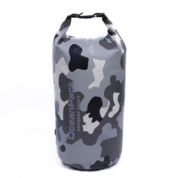 Kültéri vízálló táska | Kamuflážs minta; PVC anyag; vízálló szövet; Kapacitás 20L