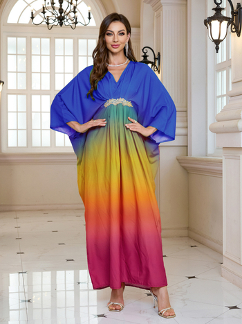 Plažni pokrivalo haljina u stilu robe – Vanjski materijal: rayon; Podstava: rayon; Težina: 280 g; Pogodno za plivanje i hodanje po plitkim vodama