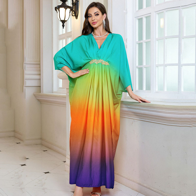 Plažni pokrivalo haljina u stilu robe – Vanjski materijal: rayon; Podstava: rayon; Težina: 280 g; Pogodno za plivanje i hodanje po plitkim vodama
