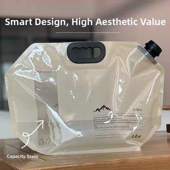 Skladacia vodná taška pre vonkajšie použitie, PE plast, prispôsobiteľné spracovanie, licencovaná súkromná značka