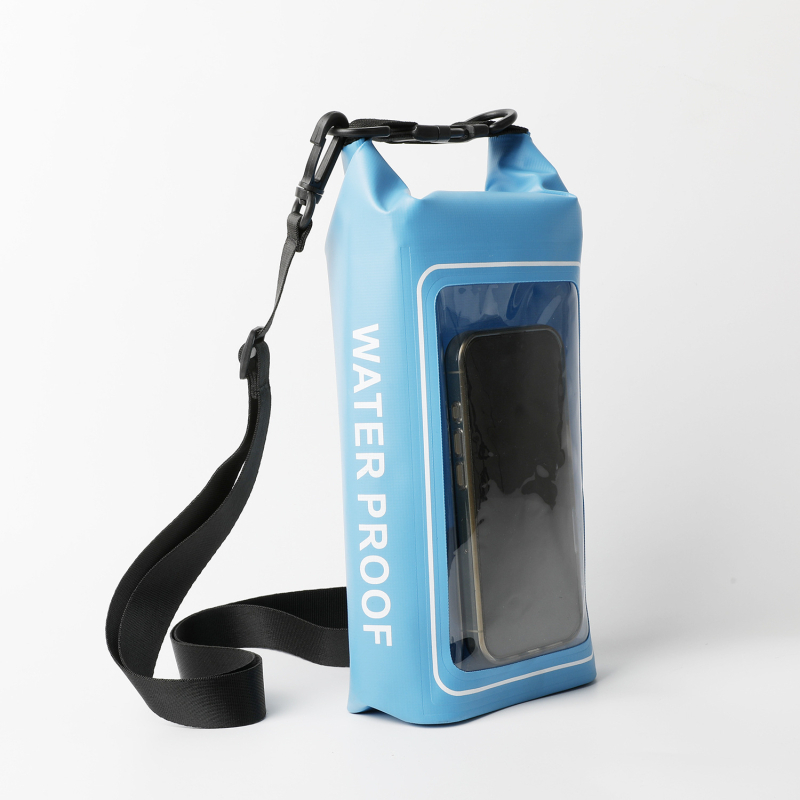 2L vanjska vodootporna crossbody torba za telefon s dodirnim zaslonom – 2 u 1 PVC vodootporna torba