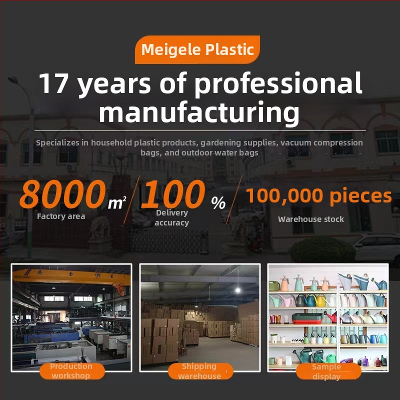 Meigale Zložiteľná vodná taška pre vonkajší kemping, prenosná, veľká kapacita, PE plast, prispôsobiteľné balenie