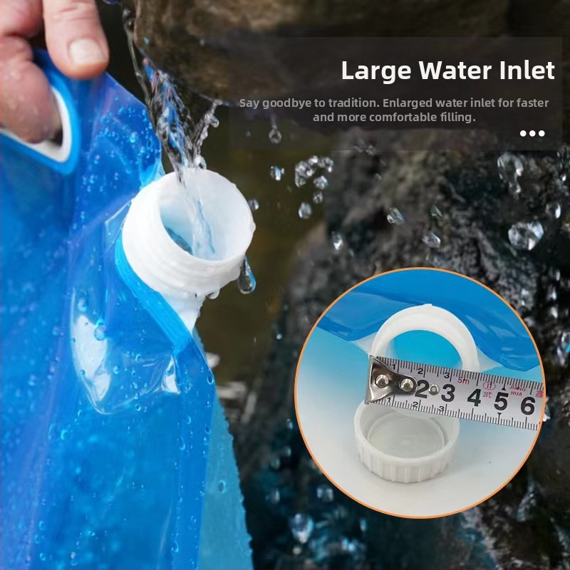 Meigale Zložiteľná vodná taška pre vonkajší kemping, prenosná, veľká kapacita, PE plast, prispôsobiteľné balenie