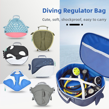 Θήκη αποθήκευσης ρυθμιστή κατάδυσης για πρώτο και δεύτερο στάδιο, αντικραδασική, φορητή χειρολαβή, νάιλον εξοπλισμός κατάδυσης