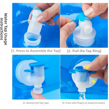 Διπλωμένο υδροδοχείο για εξωτερική χρήση, από PVC πλαστικό, κυκλοφόρησε το 2020.