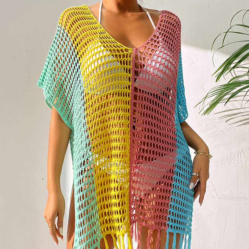 Plažni cover-up za bikini, 18–30 godina, 100% poliester, 224 g/m², podstava 100% poliester, stil: plažni set za par