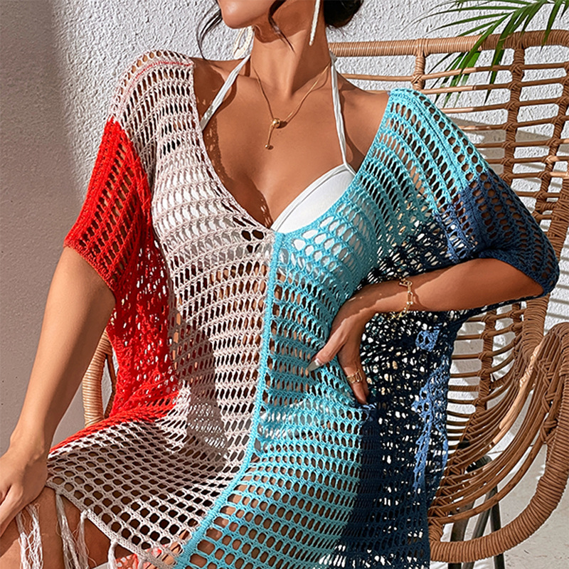 Plažni cover-up za bikini, 18–30 godina, 100% poliester, 224 g/m², podstava 100% poliester, stil: plažni set za par