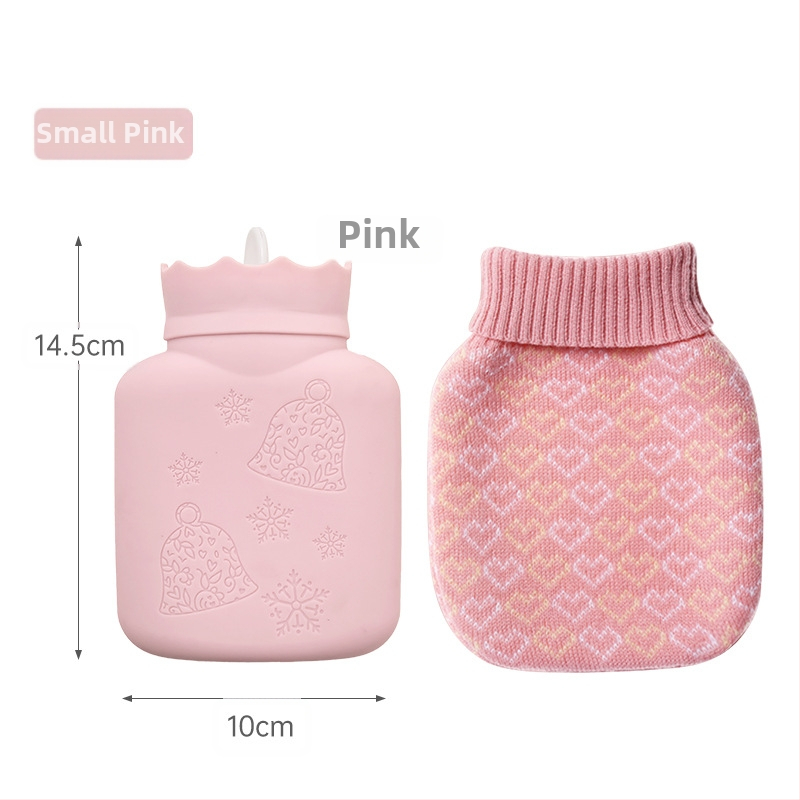 Silikónová fľaša na horúcu vodu – ohrev injekciou vody, výbušne odolná, mini kreslený plyšový ohrievač rúk