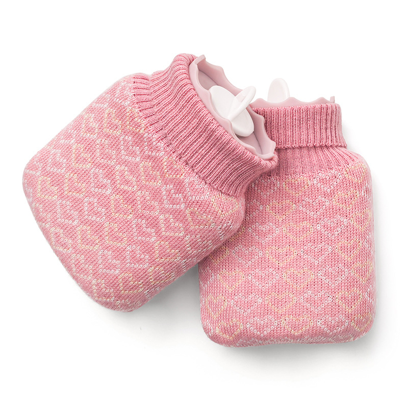 Szilikonból készült forróvizes palack – vízbefecskendezéses fűtés, robbanásbiztos, mini rajzfilm plüss kézmelegítő