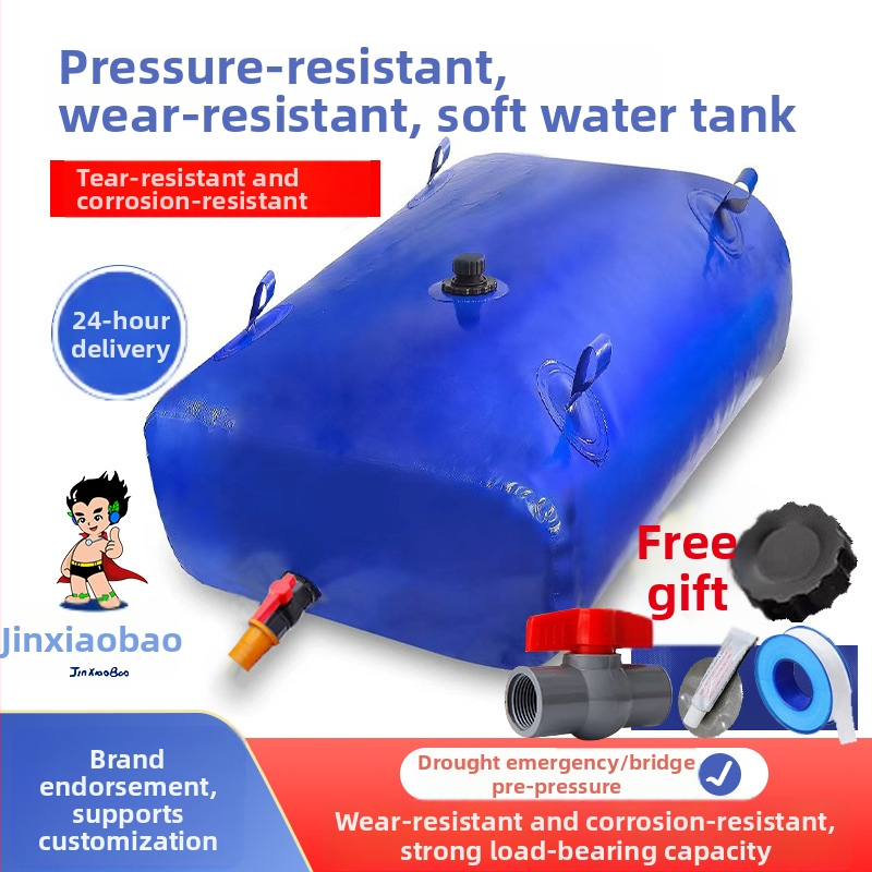 Pružný vodný vak na montáž do vozidla; odolný voči tlaku a opotrebeniu z PVC sieťovaného materiálu; skladací dizajn; určený pre zavlažovanie, prepravu vozidlom a protipožarnú ochranu