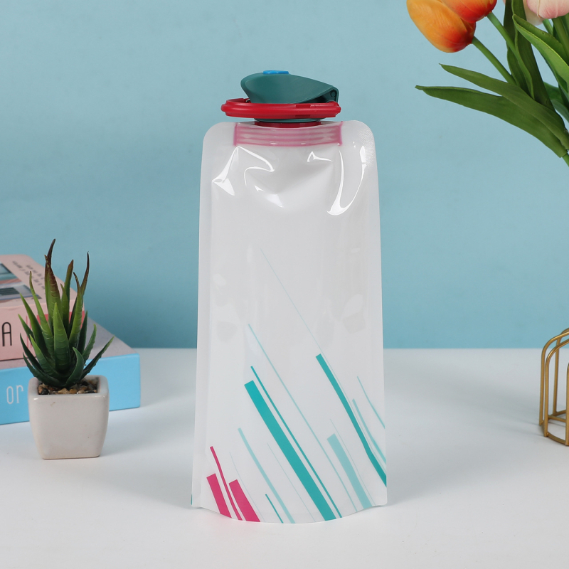 Laughing Kado φορητή αναδιπλούμενη σακούλα νερού, PE πλαστικό τροφίμων, δυνατότητα εκτύπωσης λογότυπου