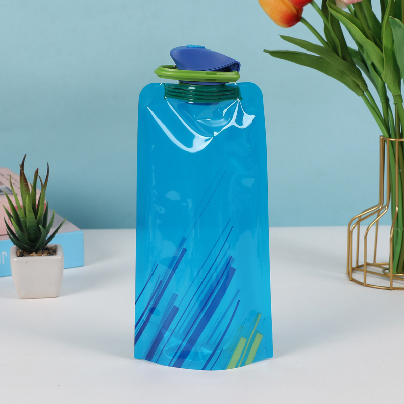 Laughing Kado φορητή αναδιπλούμενη σακούλα νερού, PE πλαστικό τροφίμων, δυνατότητα εκτύπωσης λογότυπου