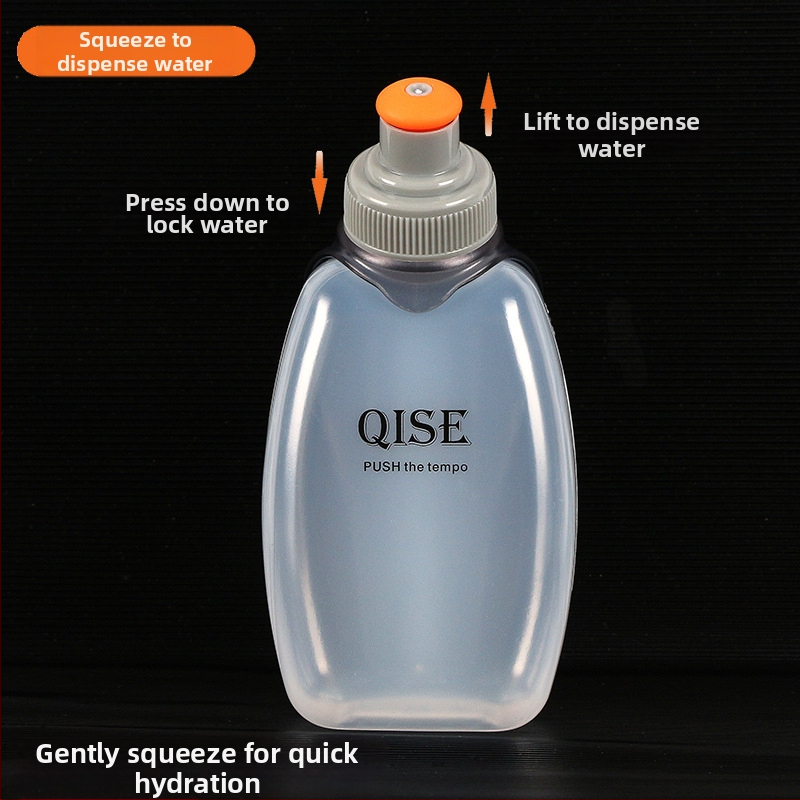 QISE športová fľaša 250ml, PP plast, potravinárska kvalita, s logom