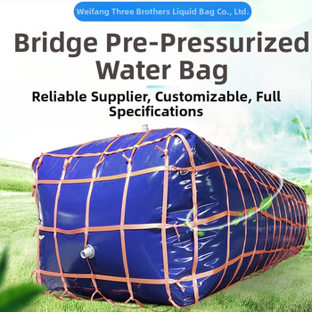 PE vodný vak s veľkou kapacitou, skladací a mäkký, určený na hasenie požiarov, skladovanie vody a predkompresiu pre mosty
