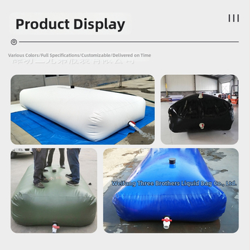 PE vodný vak s veľkou kapacitou, skladací a mäkký, určený na hasenie požiarov, skladovanie vody a predkompresiu pre mosty