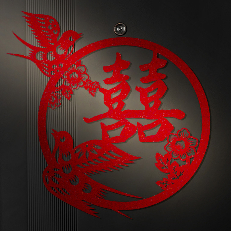 Set de pandantive pentru mânerele ușilor la nuntă – decor din fetru cu panglici