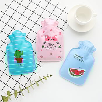 Чанта за гореща вода за компрес за очи, преносима чанта от принтиран плат, за деца и жени