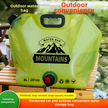 Sklopiva vreća za vodu za vanjsku upotrebu — prenosna, velikog kapaciteta, pogodna za hranu, materijal: PE plastika; izlazak na tržište: 2025.