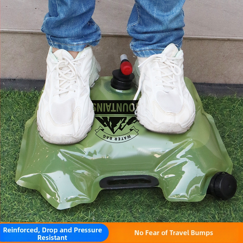 Sklopiva vreća za vodu za vanjsku upotrebu — prenosna, velikog kapaciteta, pogodna za hranu, materijal: PE plastika; izlazak na tržište: 2025.