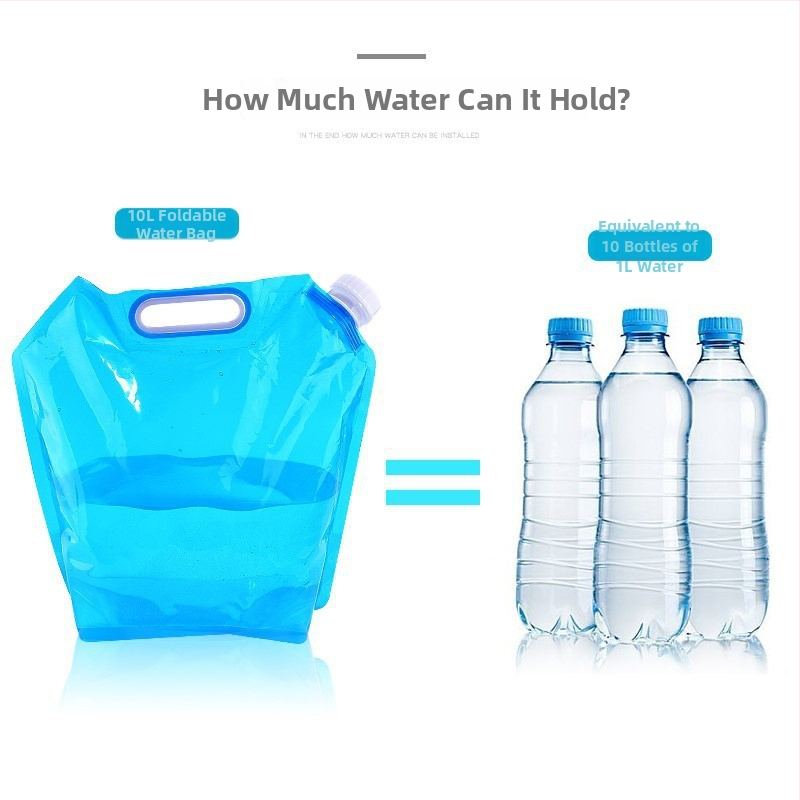 Skladaná taška na vodu do auta a vonkajšieho použitia, PVC plast, prenosná, prispôsobiteľná, prvotriedna kvalita