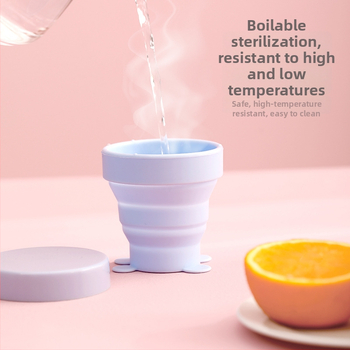 FaSoLa skladací silikónový pohár, teleskopický dizajn, pre vonkajšie použitie, prenosný