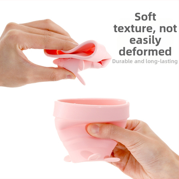 FaSoLa skladací silikónový pohár, teleskopický dizajn, pre vonkajšie použitie, prenosný