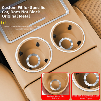 R7 stredná konzola podložka pod poháre, silikón, prispôsobiteľná, bez loga, značka Car cool