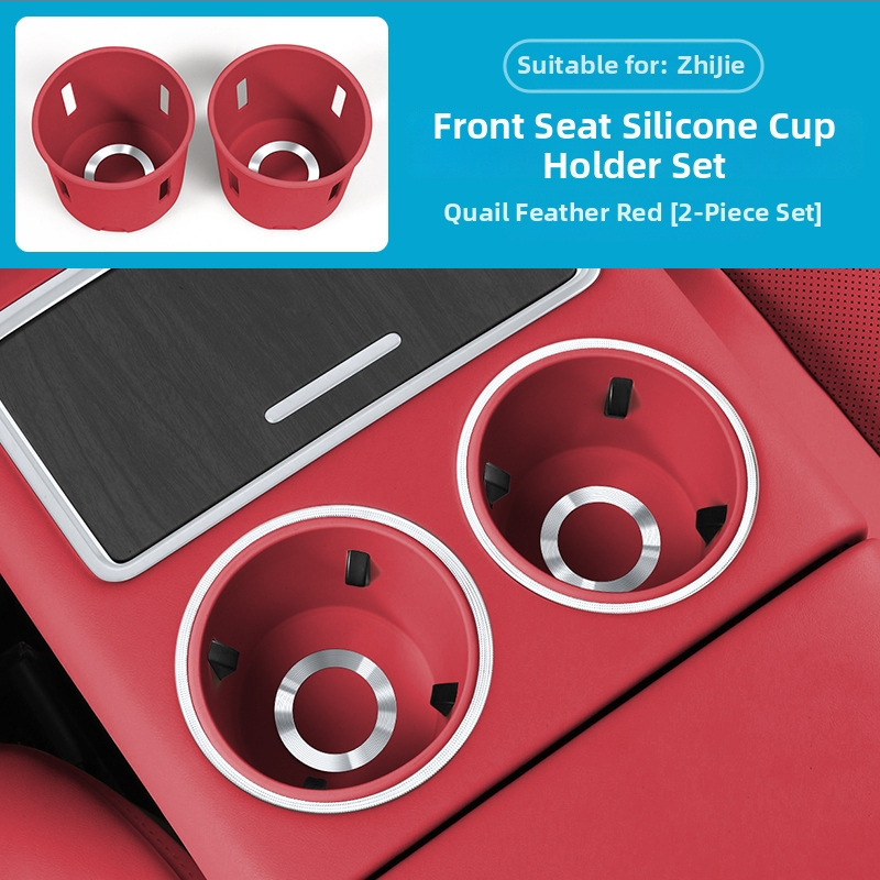 R7 stredná konzola podložka pod poháre, silikón, prispôsobiteľná, bez loga, značka Car cool