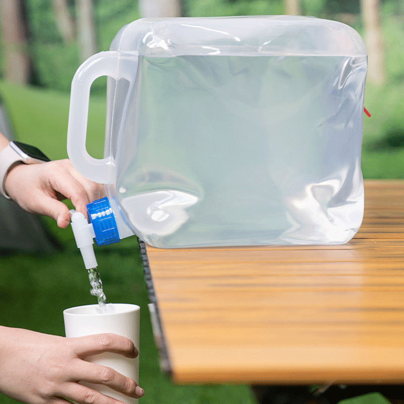 Xiangchen Συρόμενο Πτυσσόμενο Σάκο Νερού, PE Πλαστικό, Φορητό για Υπαίθρια Χρήση και Αυτοκίνητο